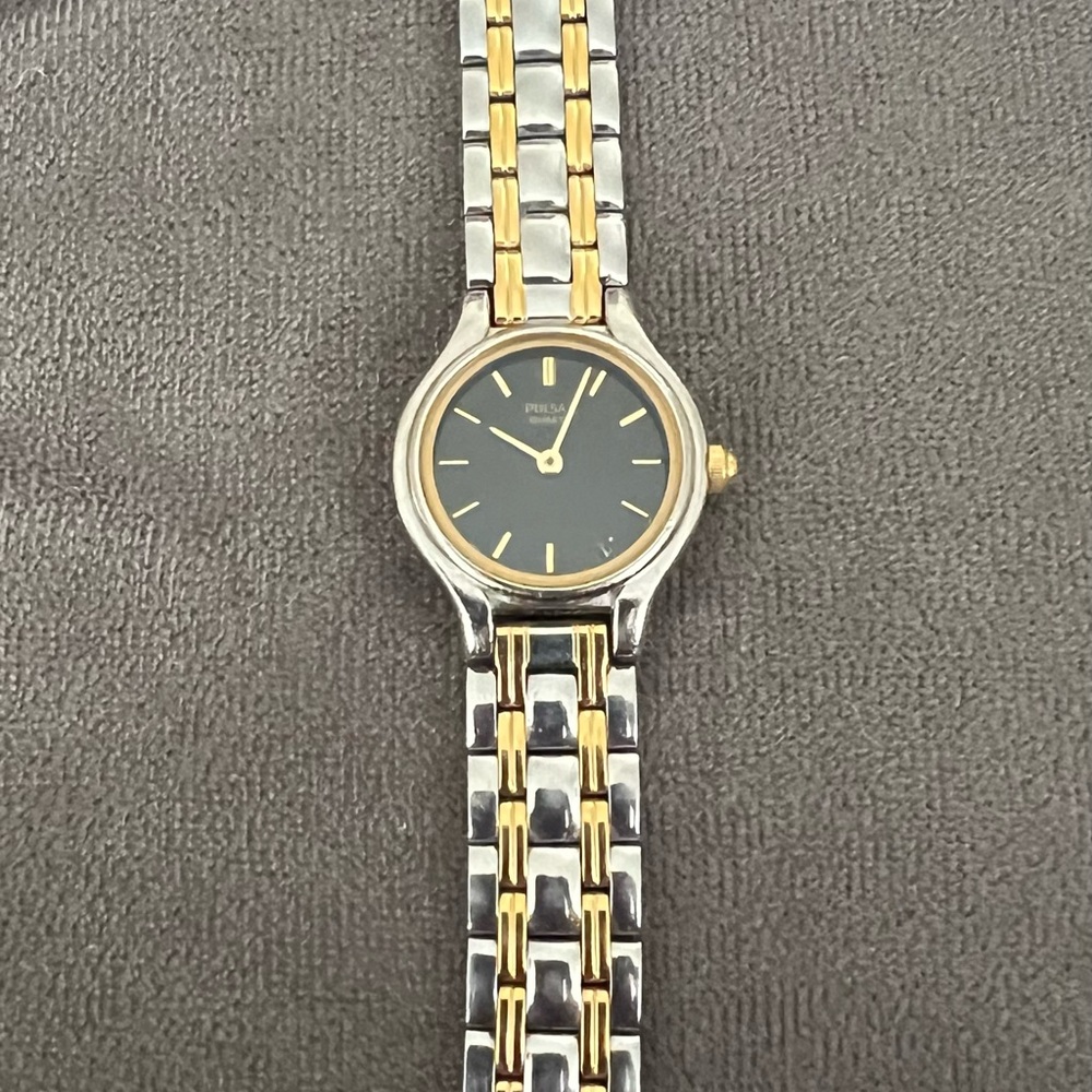 Pulsar Vintage Women's Two-Tone Gold and Silver Watch